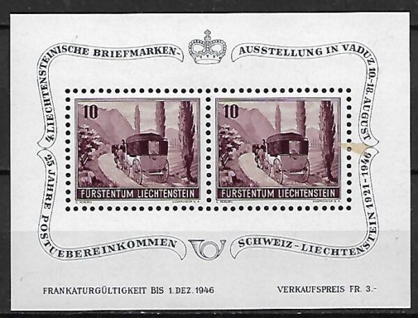DZIEŃ ZNACZKA LIECHTENSTEIN MI.BL.4**