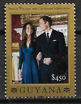 KATE I WILLIAM PARA KSIĄŻĘCA GUYANA MI.8172**
