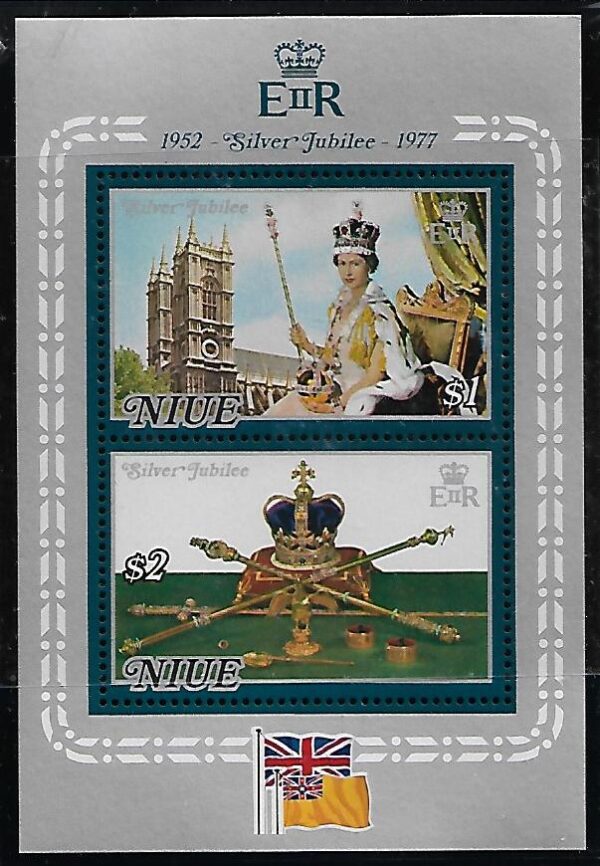 KRÓLOWA ELŻBIETA II NIUE MI.BL.1**