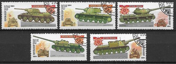 CZOŁGI ZSRR MI.5347-5351 KASOWANY