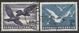 PTAKI AUSTRIA MI.955-956 KASOWANY