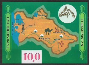 MAPA TURKMENISTAN MI.BL.1**