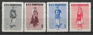 STROJE LUDOWE ALBANIA MI.623-626**