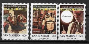 SŁAWNI LUDZIE SAN MARINO MI.1444-1446**