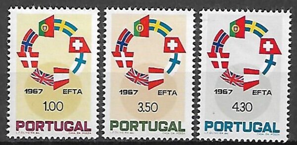 FLAGI PORTUGALIA MI.1043-1045**