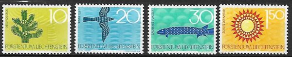 NATURA LIECHTENSTEIN MI.460-463**