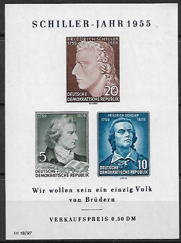 SŁAWNI LUDZIE DDR MI.BL.12IV**