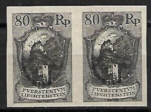 LIECHTENSTEIN MI.59(*) PRÓBA 1 PARKA