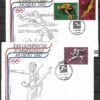 ZESTAW 10 SZT KOPERT Z KASOWNIKAMI OLIMPIJSKIMI ZSRR MOSKWA NR 2 1980 R