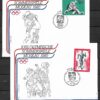 ZESTAW 10 SZT KOPERT Z KASOWNIKAMI OLIMPIJSKIMI ZSRR MOSKWA NR 3 1980 R