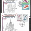 ZESTAW 8 SZT KOPERT Z KASOWNIKAMI OLIMPIJSKIMI ZSRR MOSKWA NR 4 1980 R