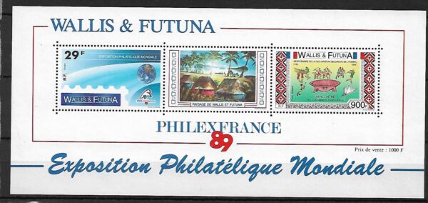 WYSTAWA FILATELISTYCZNA WALLIS FUTUNA MI.BL.4**