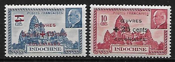 KOLONIE FRANCUSKIE INDOCHINY MI.341-342**