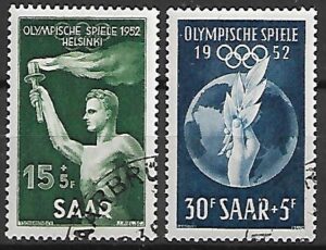 OLIMPIADA SPORTOWA NIEMCY SAARA MI.314-315 KASOWANY