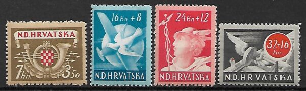 DZIEŃ ZNACZKA CHORWACJA MI.150-153**