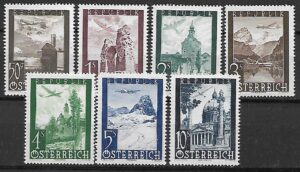 LOTNICTWO AUSTRIA MI.822-828**
