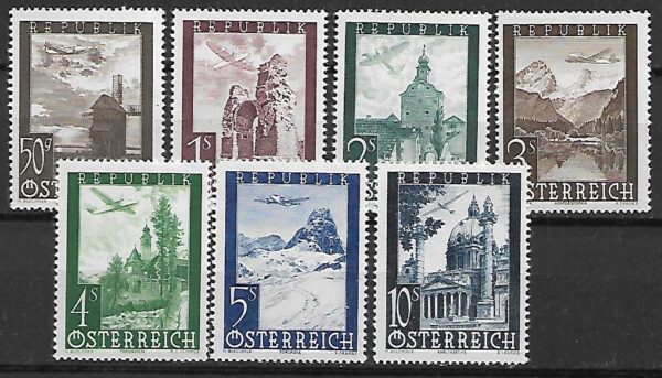 LOTNICTWO AUSTRIA MI.822-828**