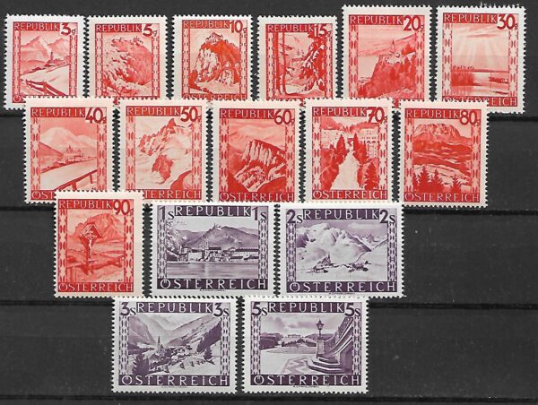 TURYSTYKA AUSTRIA MI.838-853**
