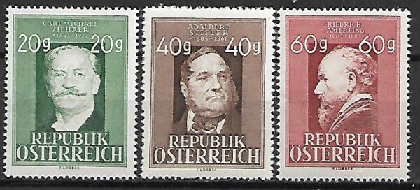 SŁAWNI LUDZIE AUSTRIA MI.855-857**