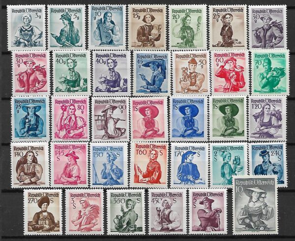 STROJE LUDOWE AUSTRIA MI.893-926**