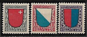 HERBY SZWAJCARIA MI.153-155**