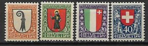 HERBY SZWAJCARIA MI.185-188**