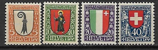 HERBY SZWAJCARIA MI.185-188**