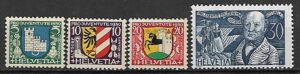 HERBY SZWAJCARIA MI.241-244**