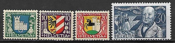 HERBY SZWAJCARIA MI.241-244**