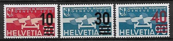 SAMOLOTY SZWAJCARIA MI.291-293**