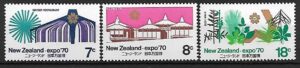 WYSTAWA EXPO NOWA ZELANDIA MI.538-540**