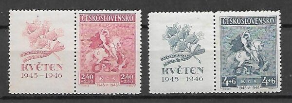 ROCZNICA CZECHOSŁOWACJA MI.490-491**Z.P