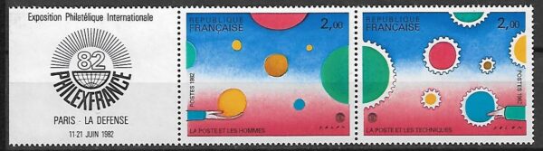 WYSTAWA FILATELISTYCZNA FRANCJA MI.2321-2322**