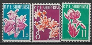 KWIATY ALBANIA MI.633-635**