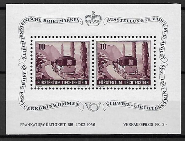 DZIEŃ ZNACZKA LIECHTENSTEIN MI.BL.4**