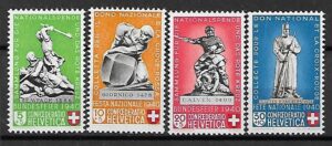 POMNIKI WOJSKOWE SZWAJCARIA MI.364-367**