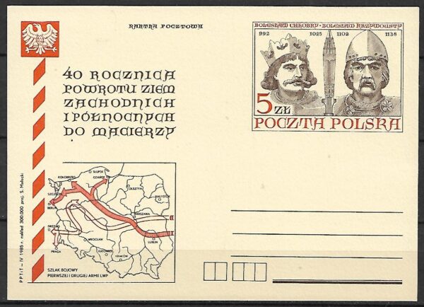 Cp.FI.903**40 ROCZNICA POWROTU ZIEM ZACHODNICH I PŁ