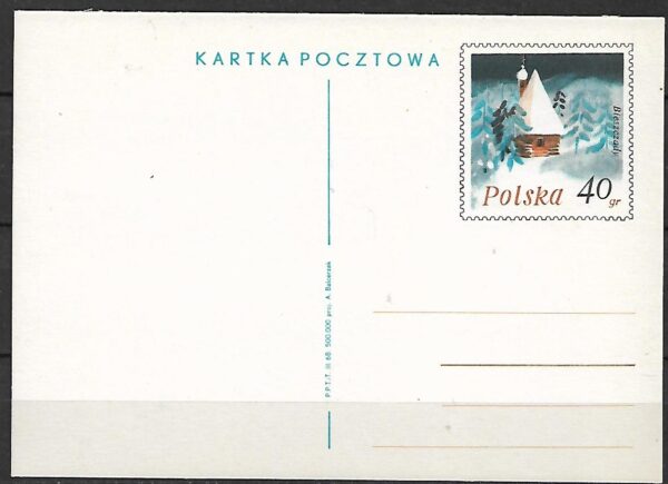 Cp.FI.400**KRAJOBRAZ ZIMOWY BIESZCZAD - TURYSTYKA