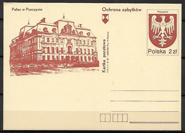 Cp.FI.786**PAŁAC W PSZCZYNIE - OCHRONA ZABYTKÓW