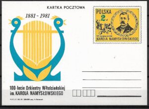Cp.FI.792**100 LECIE ORKIESTRY WŁOŚCIAŃSKIEJ K. NAMYSŁOWSKIEGO