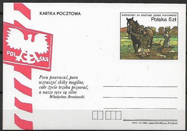Cp.FI.913**40 LECIE POWROTU NAD ODRĘ I NYSĘ