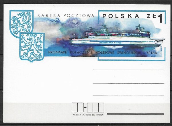 Cp.FI.605**POŁĄCZENIE PROMOWO-KOLEJOWE ŚWINOUJŚCIE-YSTAD