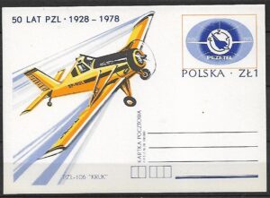 Cp.FI.697**50 -LECIE POLSKICH ZAKŁADÓW LOTNICZYCH