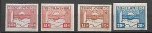 POKÓJ NA ŚWIECIE CZECHOSŁOWACJA MI.411-414**