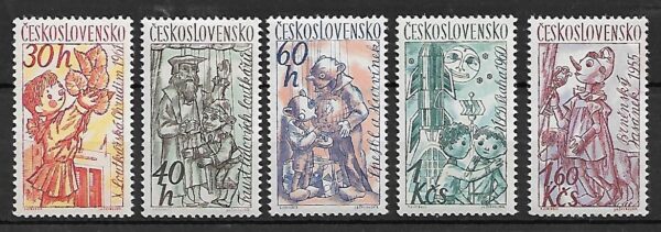 MARIONETKI CZECHOSŁOWACJA MI.1275-1279**
