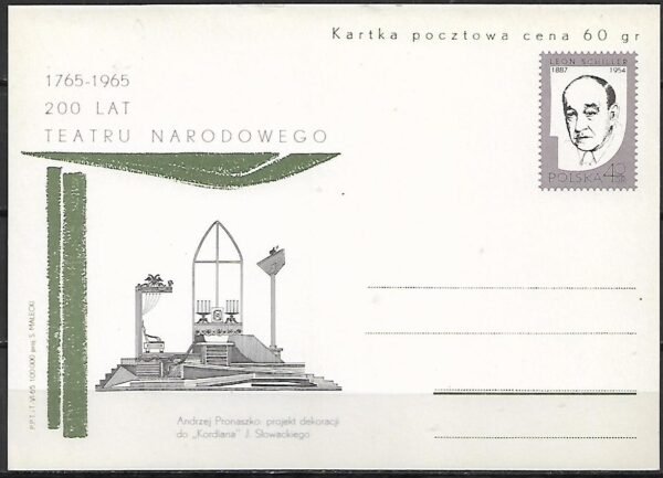 Cp.FI.287** 200 LECIE TEATRU NARODOWEGO W WARSZAWIE