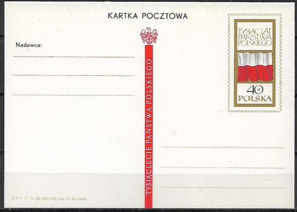 Cp.FI.307** 1000 LECIE PAŃSTWA POLSKIEGO