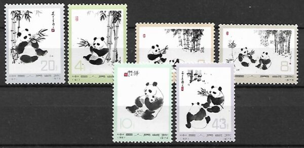 MISIE PANDA CHINY MI.1126-1131**