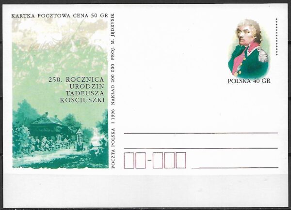 Cp.FI.1109**250 ROCZNICA URODZIN TADEUSZA KOŚCIUSZKI