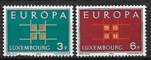 EUROPA CEPT LUXEMBURG MI.680-681**